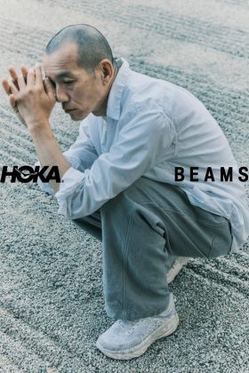 Кроссовки BEAMS и HOKA Bondi 7