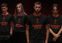 “Милан” и PUMA: третья форма в чёрном и флуоресцентном красном Третья форма Милана на сезон 2026/2027 от adidas