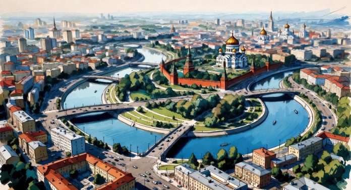 Москва с высоты птичьего полета