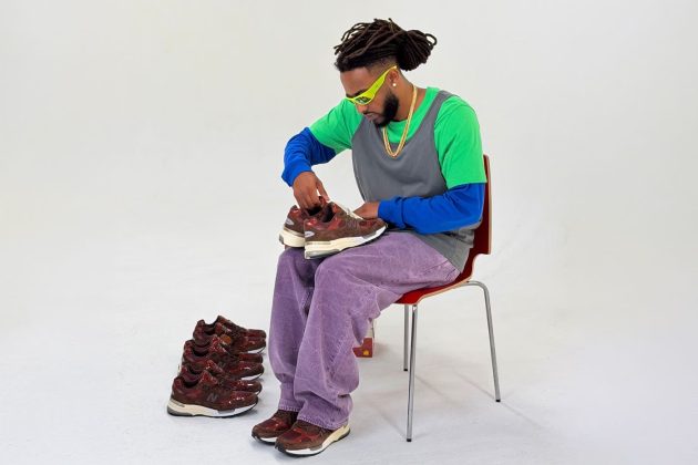 Кроссовки Amine x New Balance 992 Outdoor School