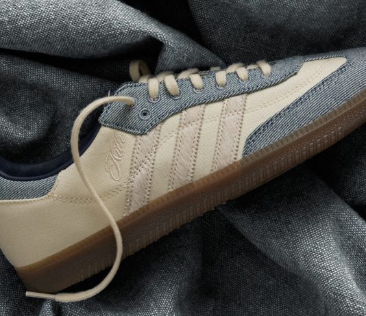 Kith и adidas Originals выпускают деним-версию Samba. Текстуры в центре внимания Кроссовки Kith x adidas Originals Samba “Denim”