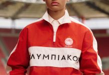 Aimé Leon Dore и «Олимпиакос»: второй раунд. Красно-белая капсула на 18 предметов Aimé Leon Dore x Олимпиакос - коллекция одежды